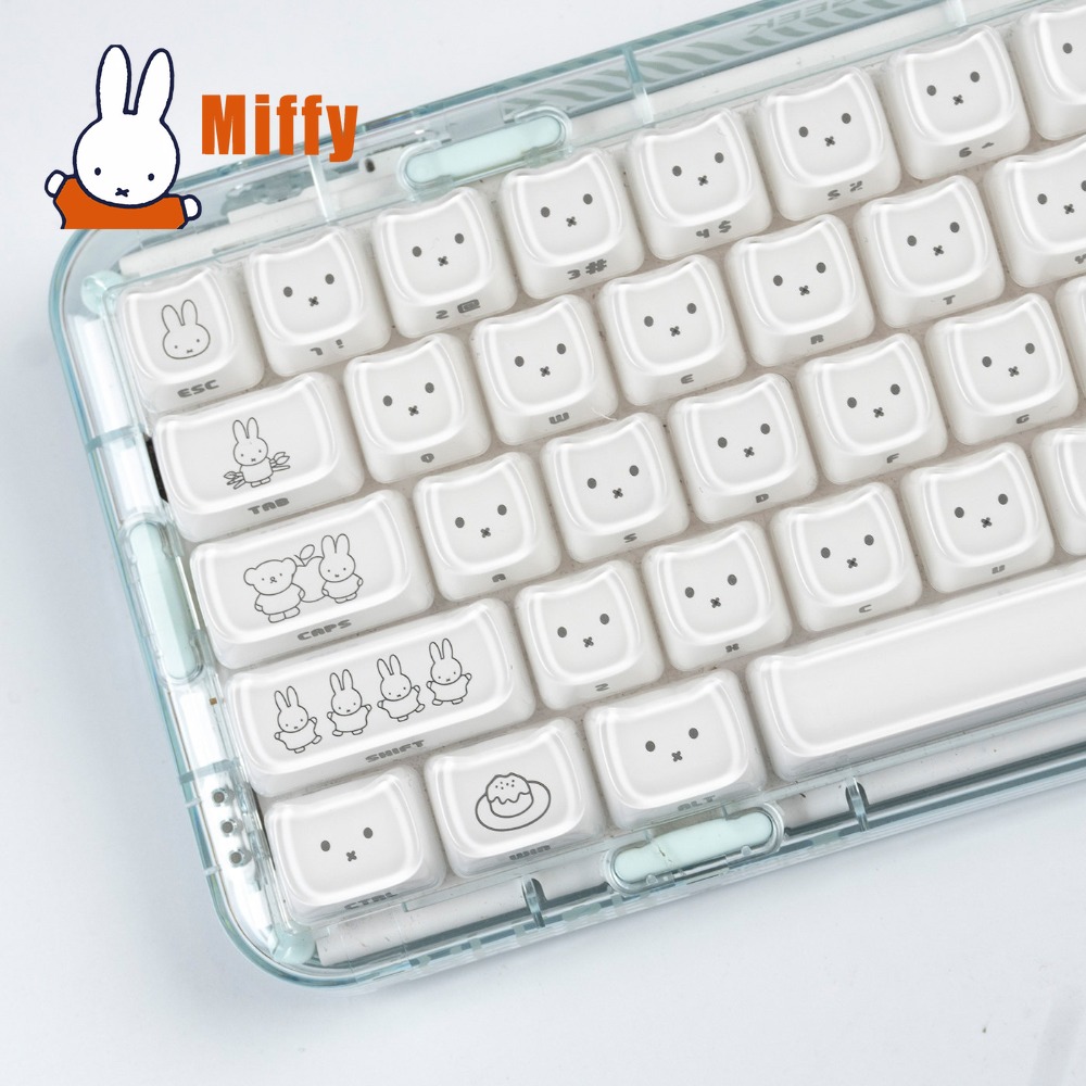 Tech For Office - Kawaii Miffy Keycaps Cute Rabbit Key