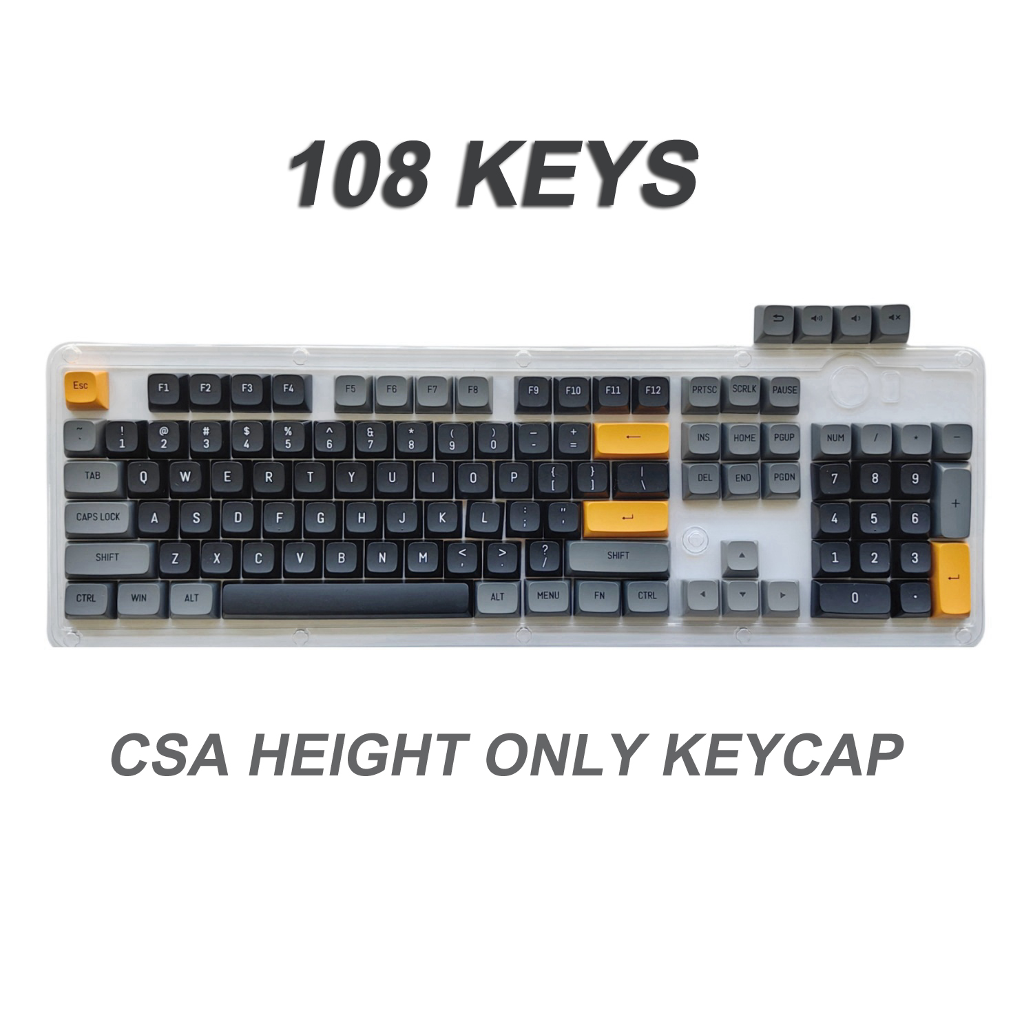 Tech For Office - 108 Key Keycaps CSA Pbt Keycap