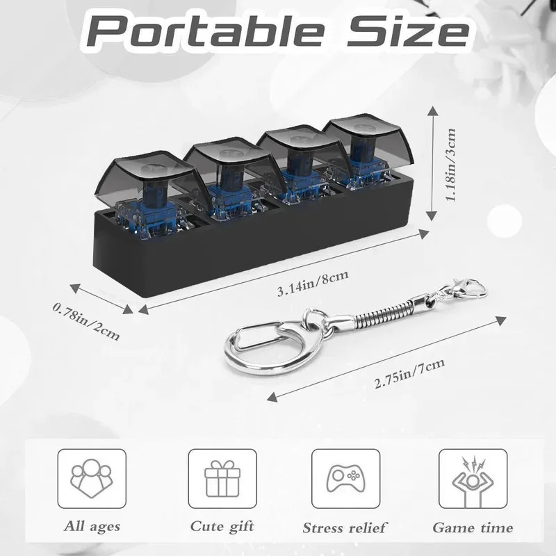 4Keys Finger Button Anti-stres - đánh giá và giá Tech For Office