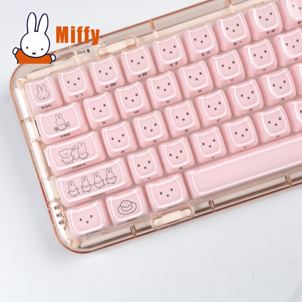 Kawaii Miffy Keycaps Cute Rabb - đánh giá và giá Tech For Office