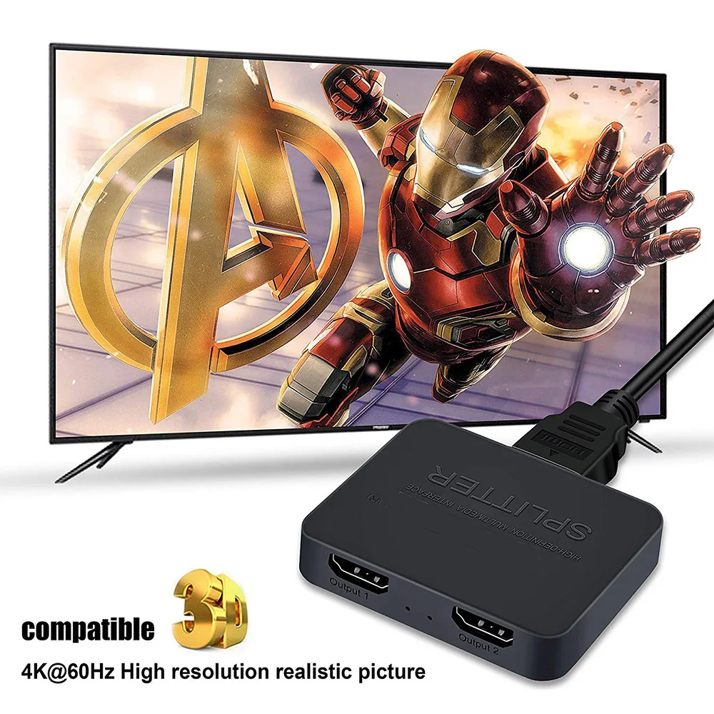 1-in-2-Out 4K Switch Video HDM - đánh giá và giá Kvm Switch Dual Monitor