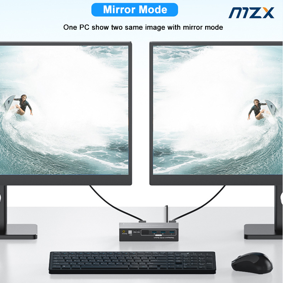 MZX KVM Switch 2 Dual Monitors - đánh giá và giá Kvm Switch Dual Monitor