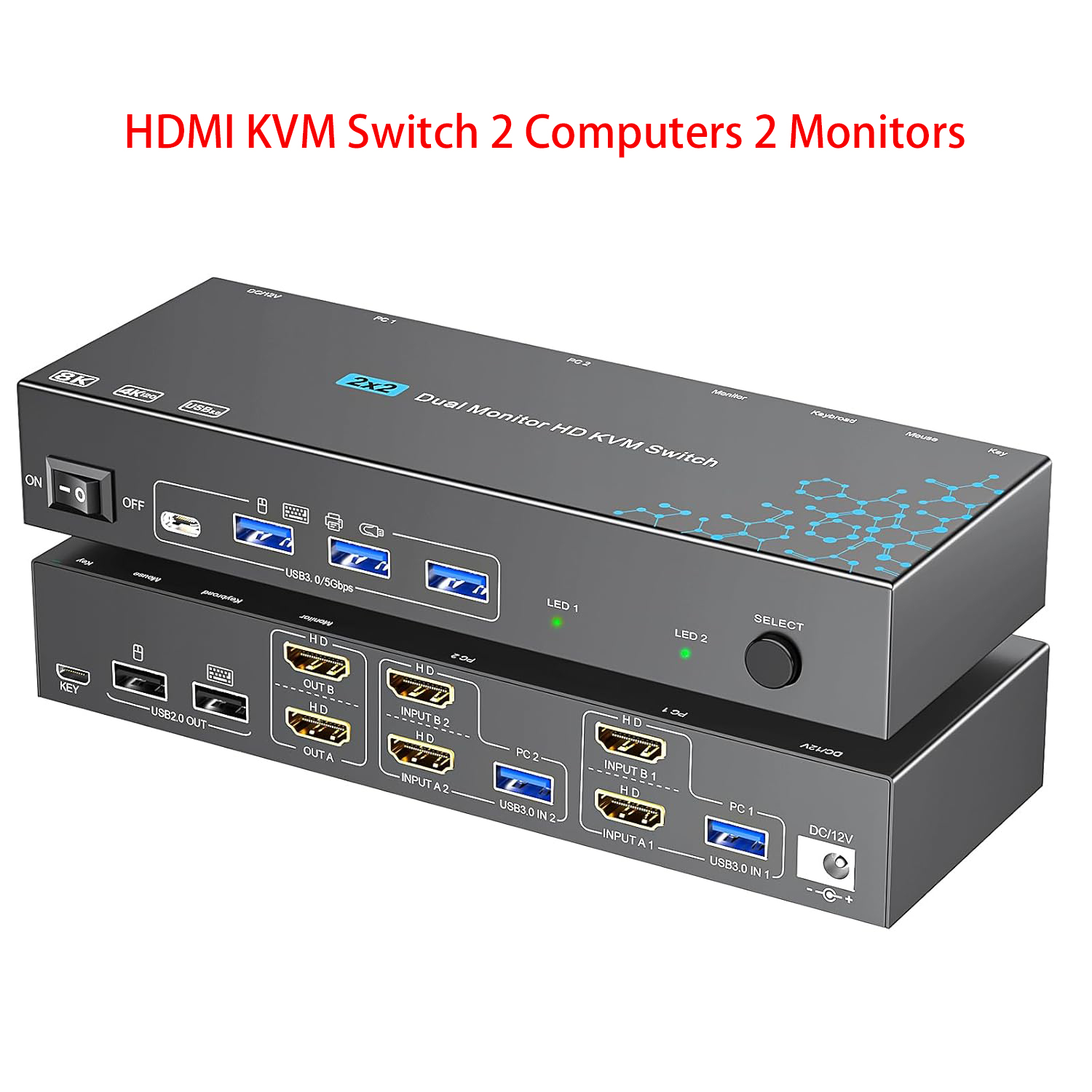 KVM Switch 2 Computers 2 Monit - đánh giá và giá Kvm Switch Dual Monitor