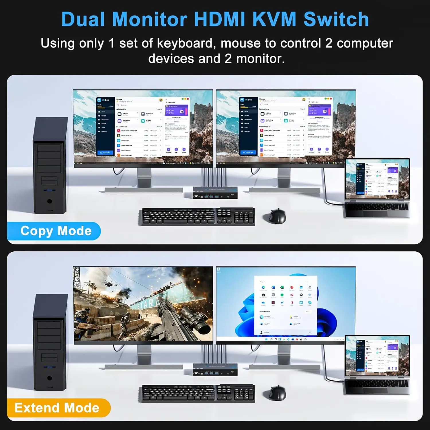 KVM Switch 2 Computers 2 Monit - đánh giá và giá Kvm Switch Dual Monitor