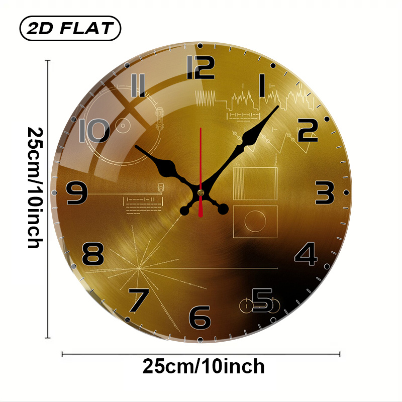 Tech Style Round Silent Acryli - đánh giá và giá Office Tech Gifts