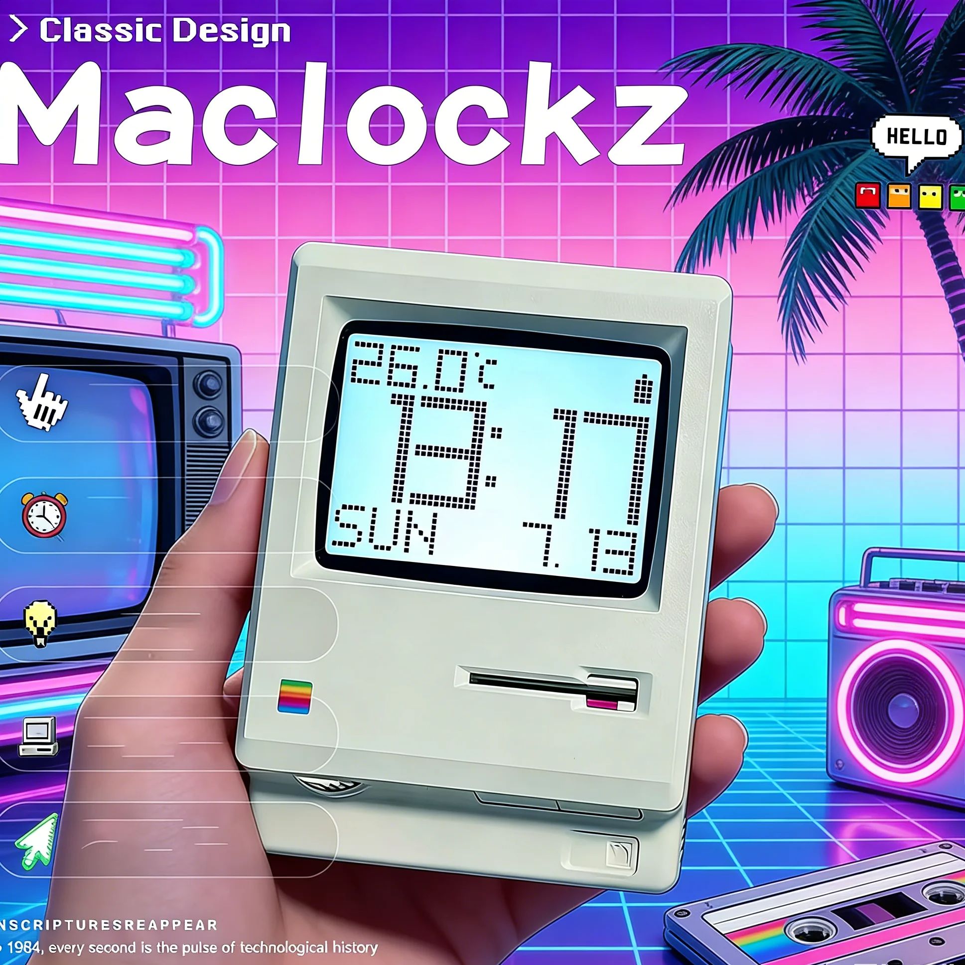 Retro Nostalgic Maclock Alarm  - đánh giá và giá Office Tech Gifts