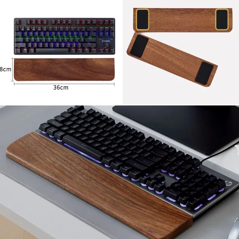 Solid Wood Keyboard Palm Rest  - đánh giá và giá Tech For Office