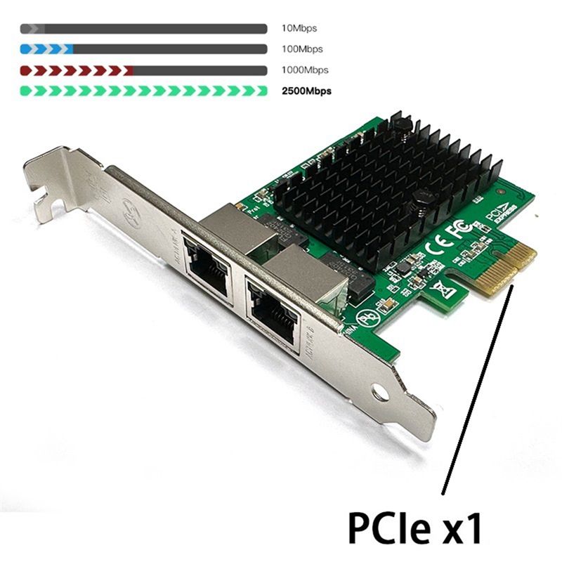 ABAN 2 Port 2.5G PCIe Network  - đánh giá và giá Gigabit Network Card