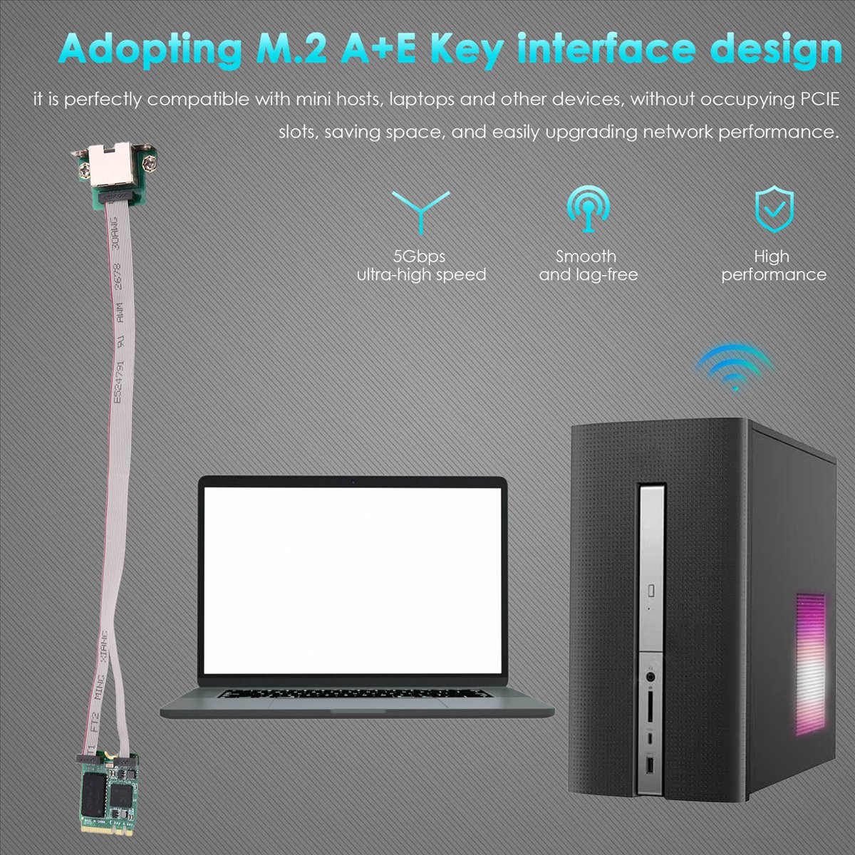 A99X M.2 A+E KEY 5Gbps Gigabit - đánh giá và giá Gigabit Network Card
