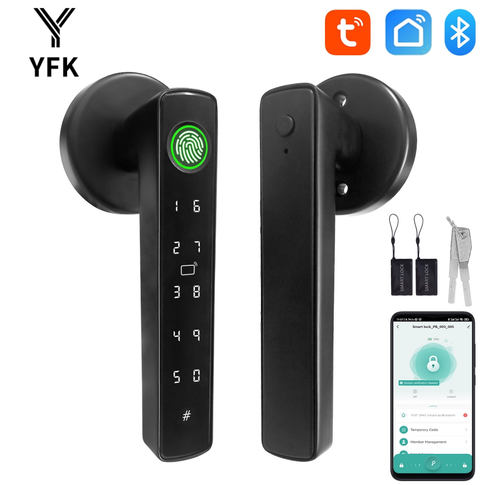 YFK Tuya 5-in-1 Smart Door Han - đánh giá và giá Tech For Office