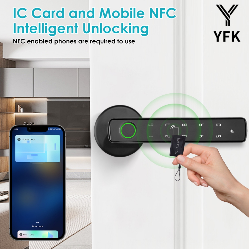 YFK Tuya 5-in-1 Smart Door Han - đánh giá và giá Tech For Office